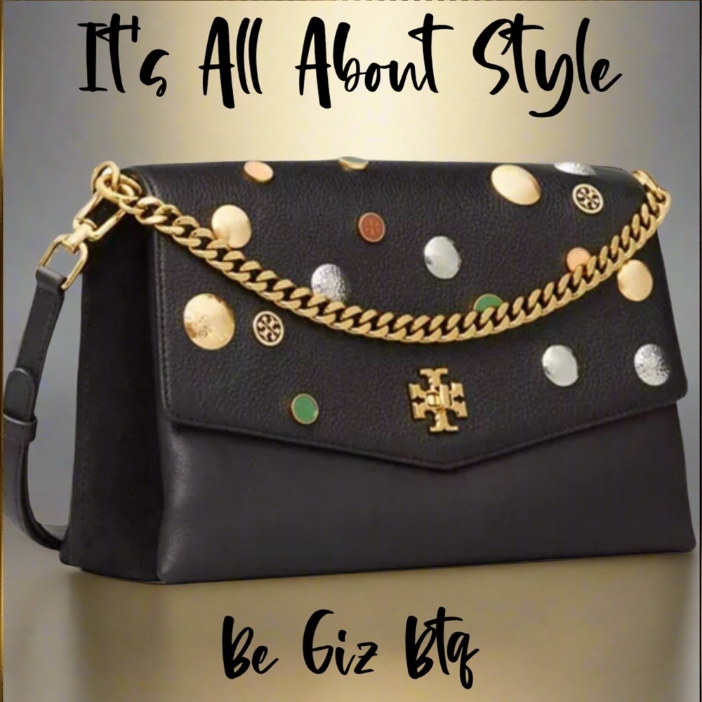 Tory Burch Authentic Kira Mixed Materials Embellished Unique Bag Limited Edition - Picture 3 of 15